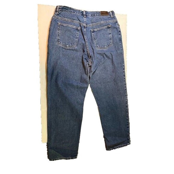L.L. Bean Jeans 20 M/T Blue Denim Straight Leg 100% Cotton Tall Gorpcore - Picture 3 of 5